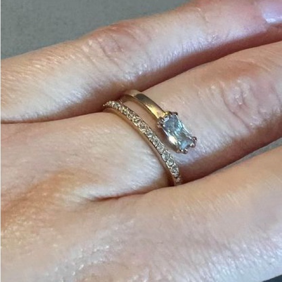 Rose gold Swarovski ring - Picture 2 of 3